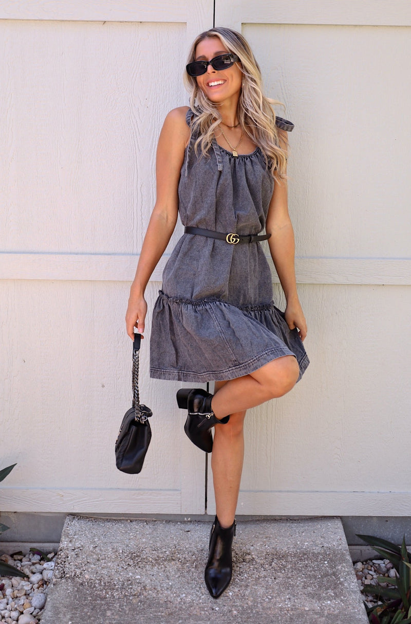 Life Of The Party Denim Dress
