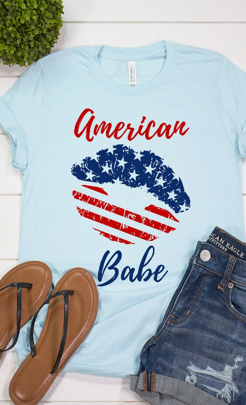 American Babe Lips Graphic Tee