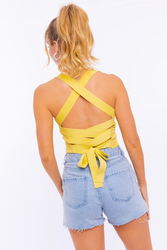 (More Colors) Less Is More Open Back Top