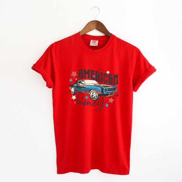 American Honey Car Garment Dyed Tee