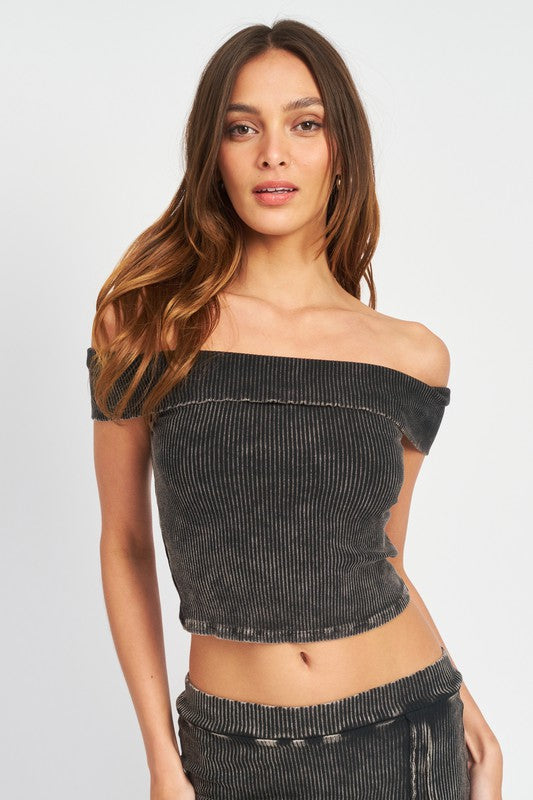 (2 Colors Options) Don’t You Dare Crop Top