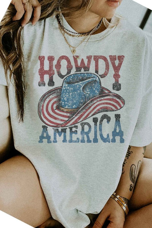 HOWDY AMERICA USA GRAPHIC TEE