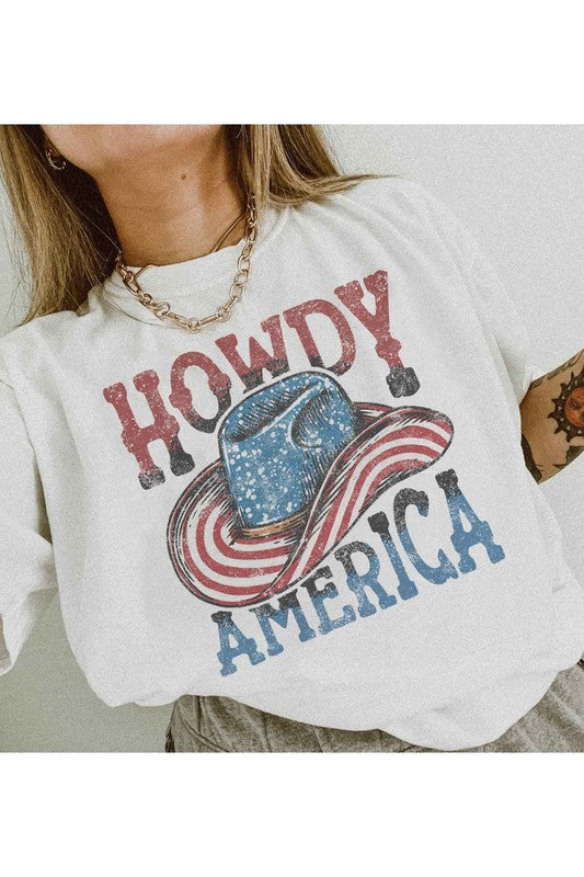 HOWDY AMERICA USA GRAPHIC TEE