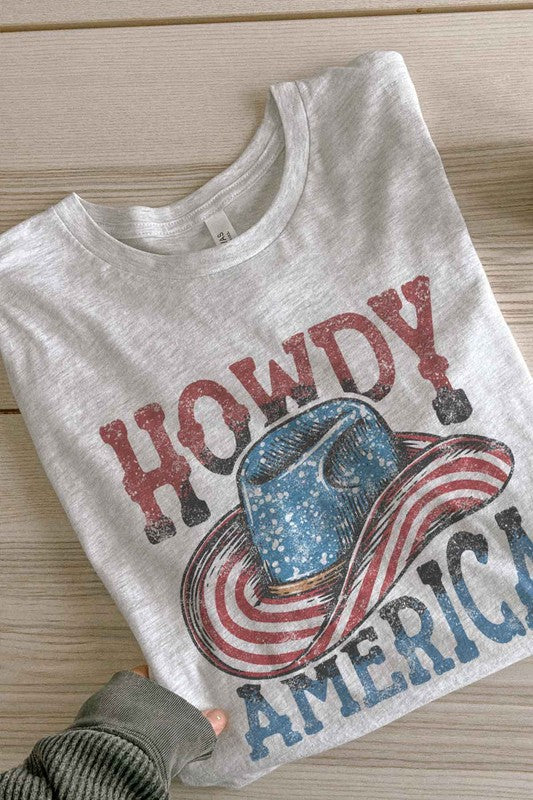 HOWDY AMERICA USA GRAPHIC TEE