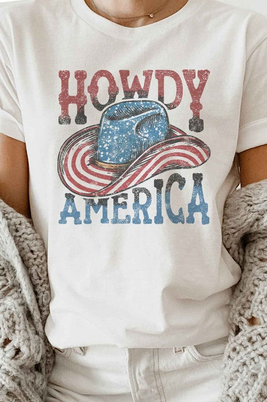 HOWDY AMERICA USA GRAPHIC TEE