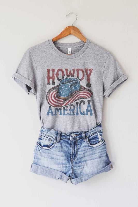 HOWDY AMERICA USA GRAPHIC TEE