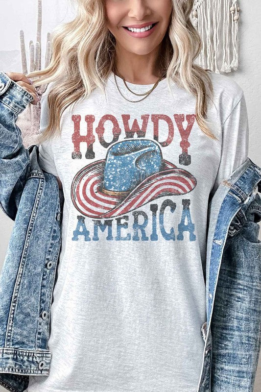 HOWDY AMERICA USA GRAPHIC TEE