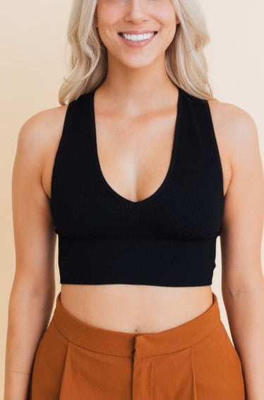 Easy Going Everyday Ribbed Crop Top