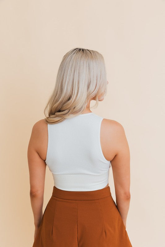 Easy Going Everyday Ribbed Crop Top