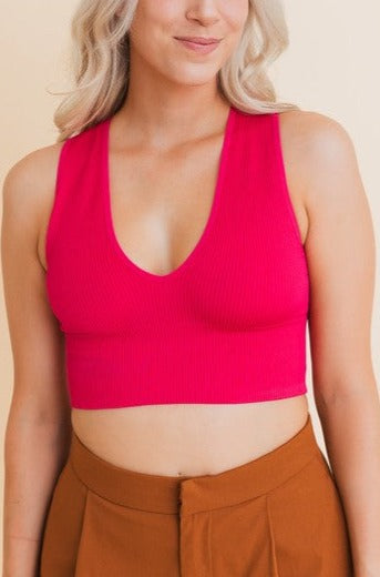 Easy Going Everyday Ribbed Crop Top