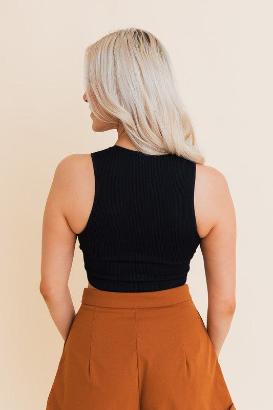 Easy Going Everyday Ribbed Crop Top