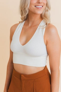 Easy Going Everyday Ribbed Crop Top