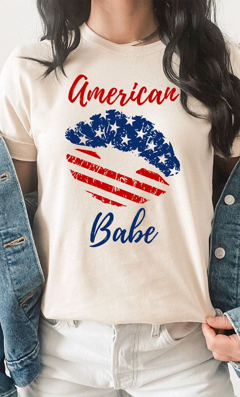 American Babe Lips Graphic Tee