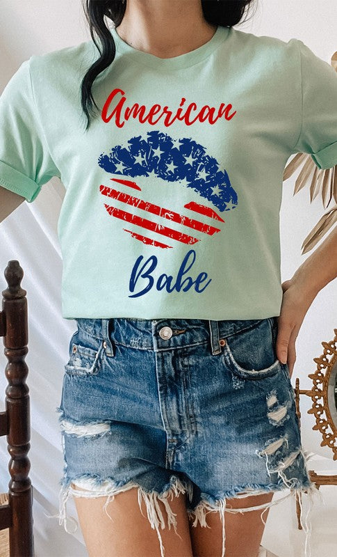 American Babe Lips Graphic Tee