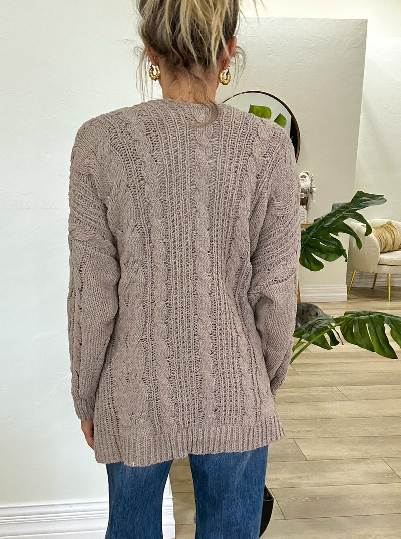 (More Colors) Secret Obsession Cable Knit Cardigan