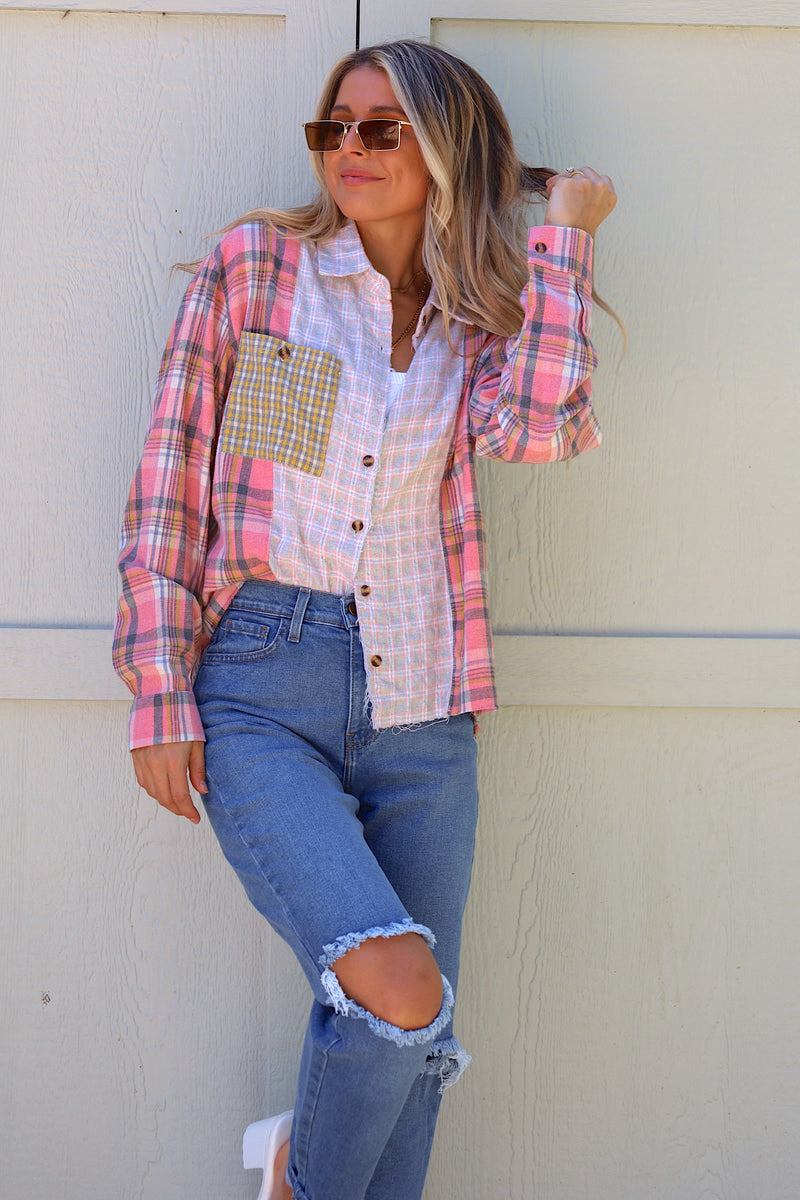 Finding The Fun, Button Down Flannel