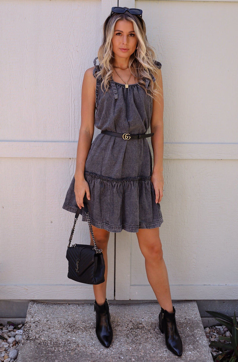 Life Of The Party Denim Dress