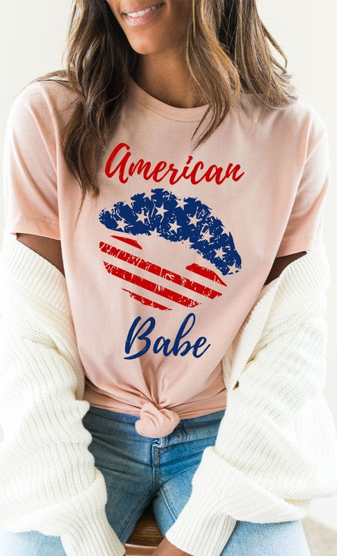 American Babe Lips Graphic Tee