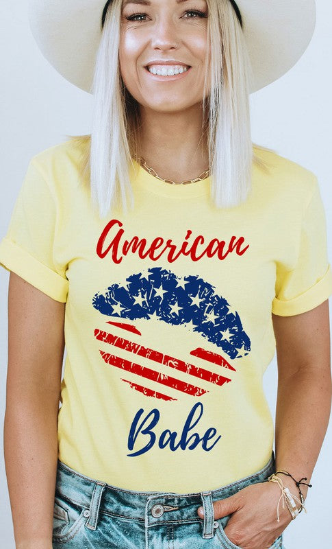 American Babe Lips Graphic Tee