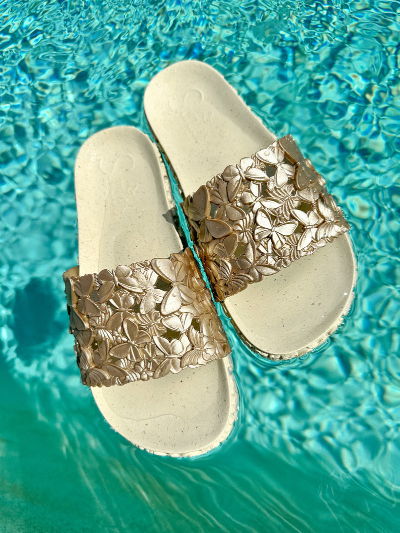 Butterfly Slides- Gold