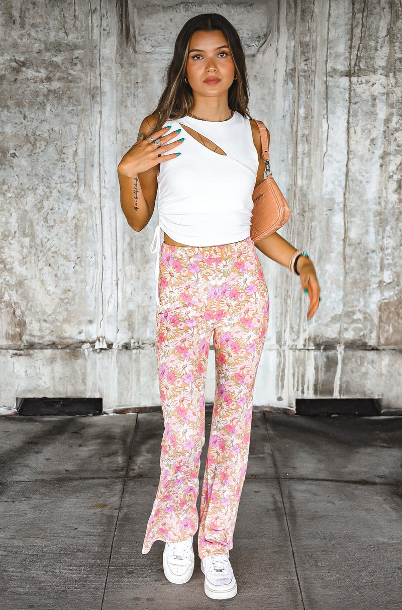 All I Want Floral Flare Pants