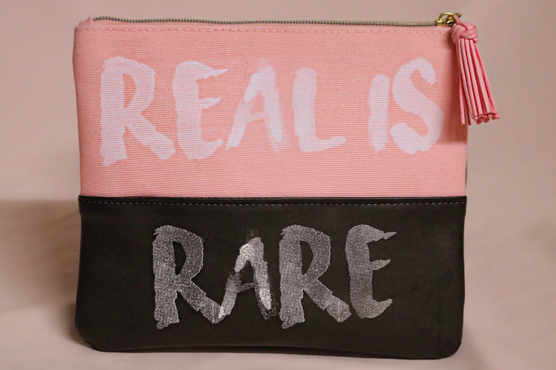 "Real Is Rare" Makeup Bag